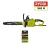 RYOBI - Tronçonneuse 1900 W - guide 35 cm - 15 m/s - tendeur sans outil - 2em...