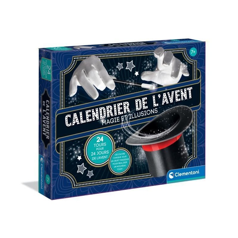 Calendrier de l'Avent Magicien, Theme Magie & Illusions, 24 tours différents,...