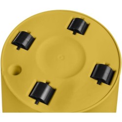 ELHO Pot de fleurs Rond LOFT URBAN - Plastique - Percé - Réservoir - Avec rou...