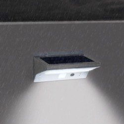 Spot solaire mural extérieur étanche avec détecteur - LUMI JARDIN - 21 LEDs -...