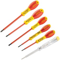 Jeu de 6 Tournevis - STANLEY FATMAX - 0-65-441 - Isolés 1000V - Electricien +...