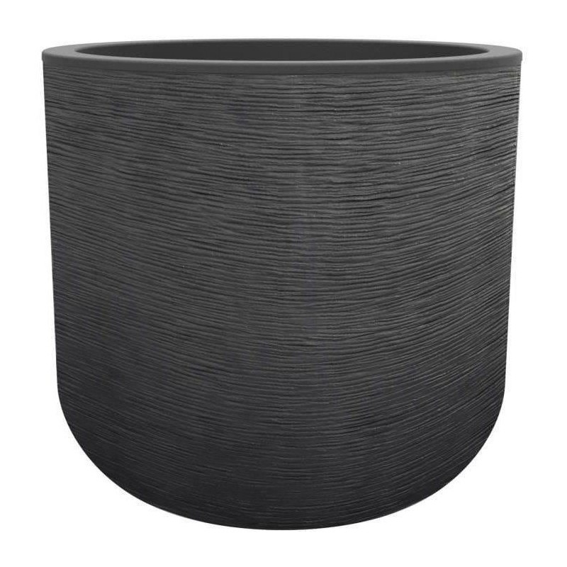 Pot de fleurs Rond 50 cm - EDA - Graphit Up - 67 L -  Intérieur/ Extérieur - ...