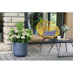 Pot de fleurs Rond 50 cm - EDA - Graphit Up - 67 L -  Intérieur/ Extérieur - ...