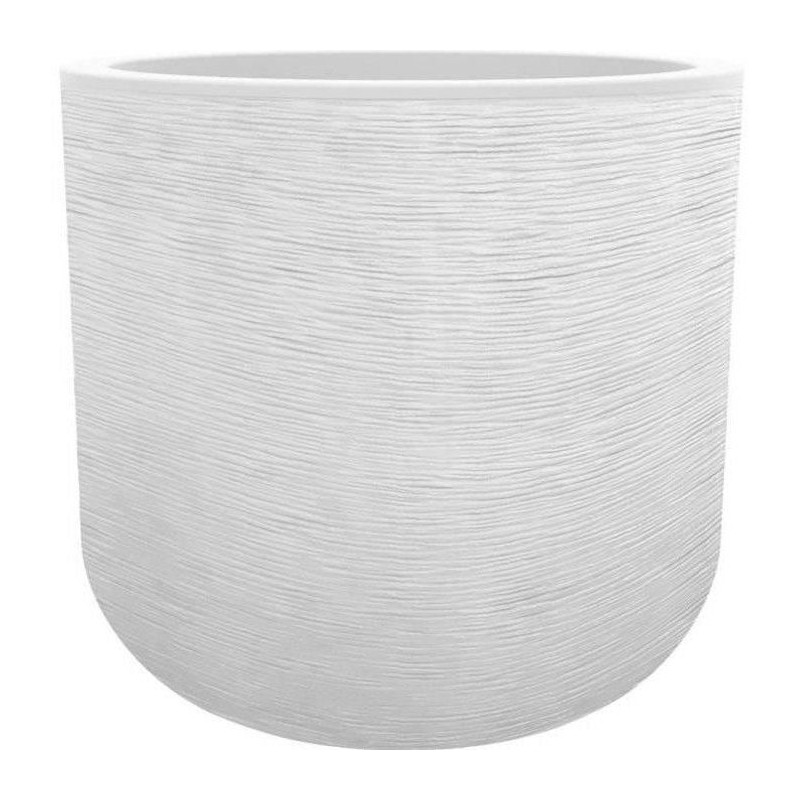 Pot de fleurs Rond 40 cm - EDA - Graphit Up - 32,5 L - Intérieur/ Extérieur -...