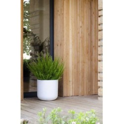 Pot de fleurs Rond 40 cm - EDA - Graphit Up - 32,5 L - Intérieur/ Extérieur -...