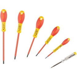Jeu de 6 Tournevis - STANLEY FATMAX - 0-65-443 - Isolés 1000V - Electricien +...