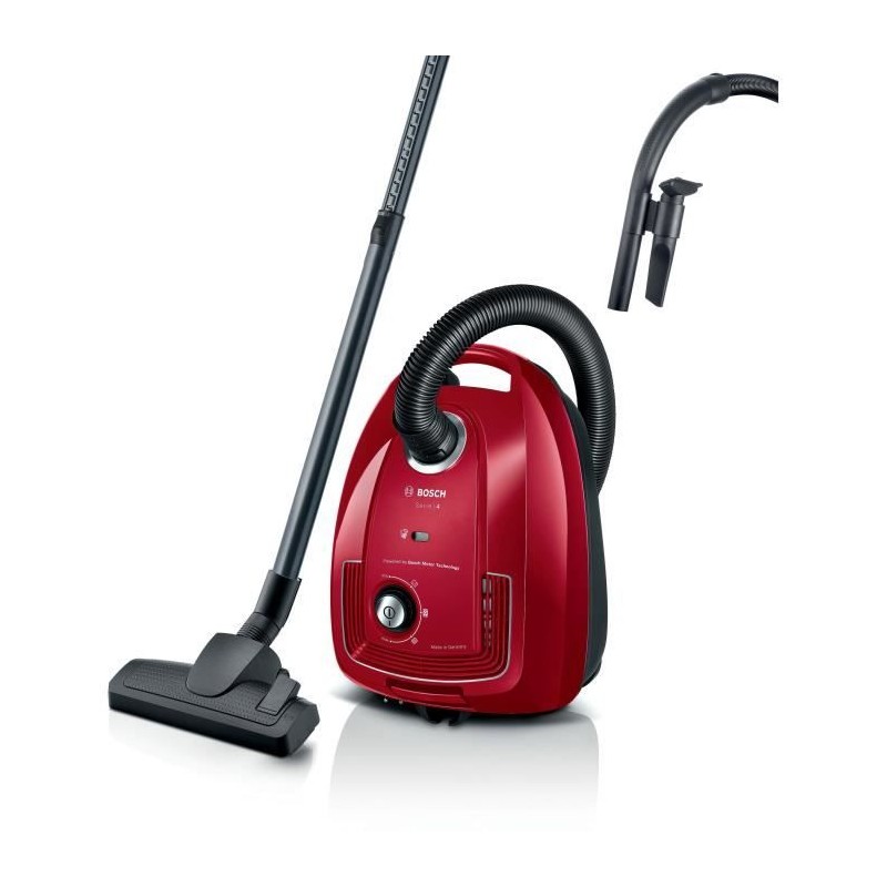 Aspirateur avec sac BOSCH GL38 - 600 W - 79 dB - HEPA - 10m - 4 L sac