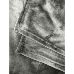 Couverture Microflanelle Toison d'Or -  220 x 240 cm - Coloris Gris