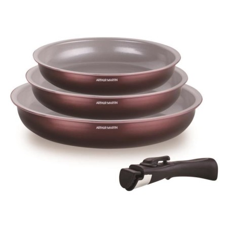 Set de 3 poeles - ARTHUR MARTIN - AM8866 - Tous feux dont induction - 20/24/2...