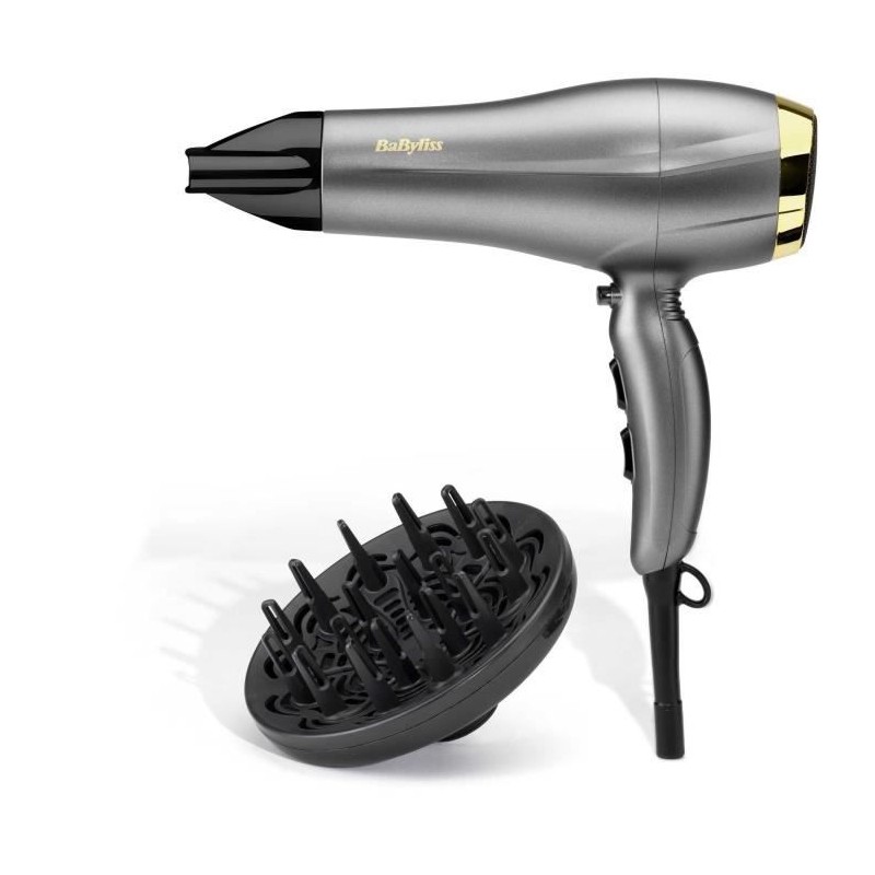 Seche-cheveux - BABYLISS - 5513TE - 2300 W - Technologie Ionique - Titane Cér...