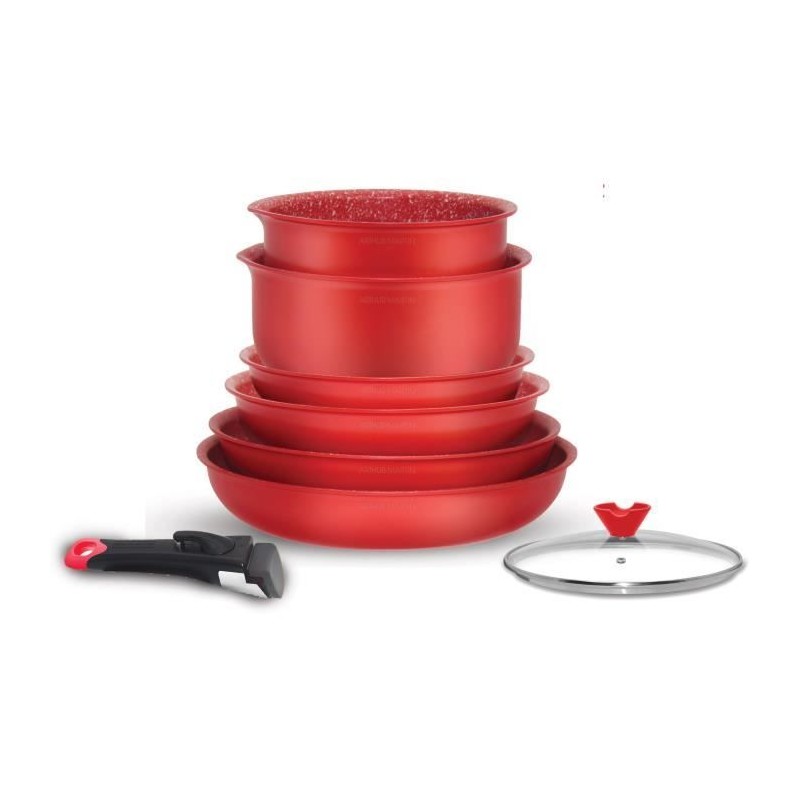 Batterie de cuisine - ARTHUR MARTIN - AMR88 - Batterie de cuisine 8 pieces - ...