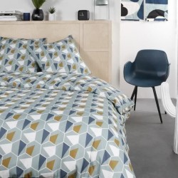 PARURE DE LIT TODAY - HOUSSE DE COUETTE 220X240 + 2 TAIES D OREILLER 63X63 - ...