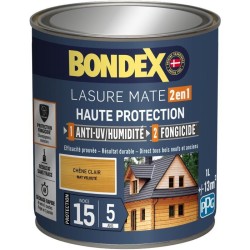 BONDEX Lasure 2 en 1 Satin Haute Protection 5 ans - Chene clair