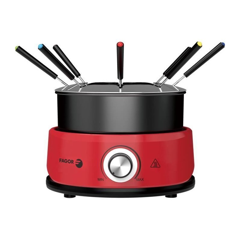 Appareil a fondue FAGOR - FGF800 - Jusqu'a 8 personnes - Capacité 1,6L - Ther...