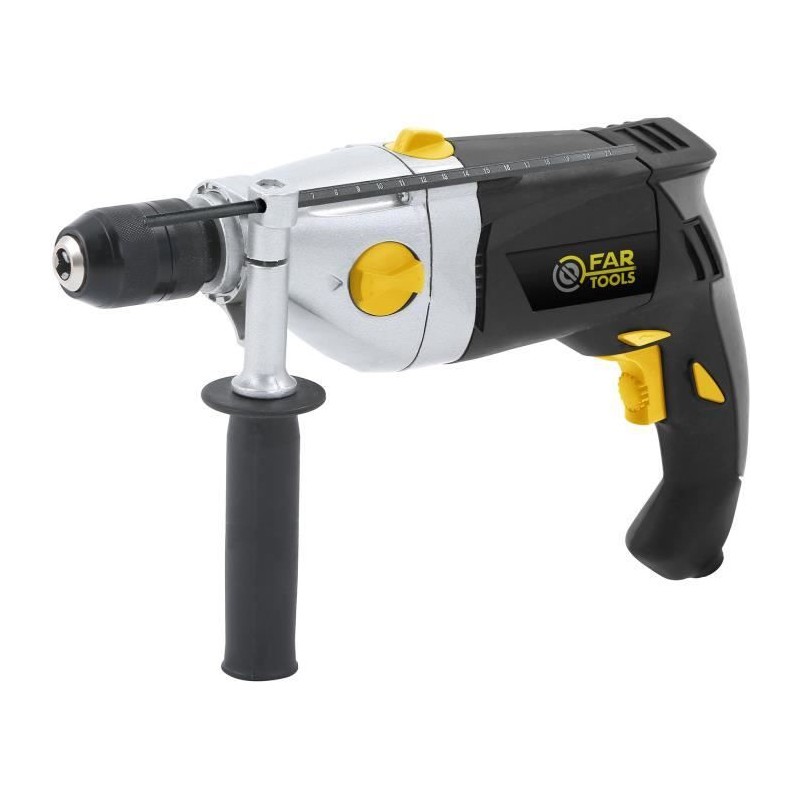 Perceuse a percussion - FARTOOLS - PKP 1200 - 2 vitesses mécaniques - Mandrin...