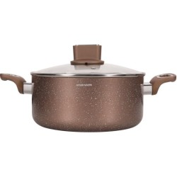 Marmite - ARTHUR MARTIN - AM5531 - 28 cm avec couvercle en verre - Aluminium ...