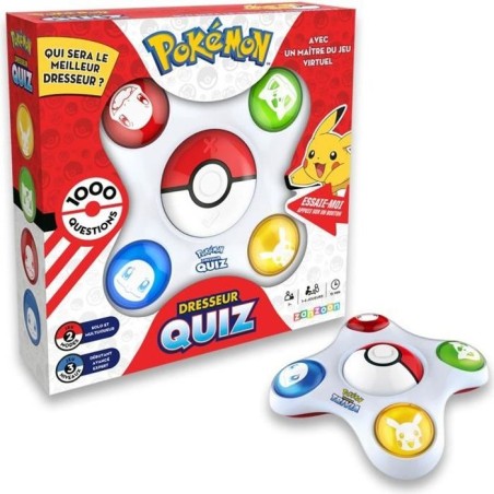 Bandai - Pokémon - Dresseur Quiz - Quiz connaissances 100% Pokémon - Jeu élec...