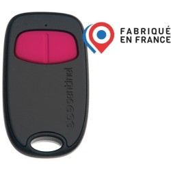 Télécommande 2 canaux - SCS SENTINEL - SimplyControl - Fuschia, portée 40m, f...