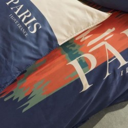 Parure de lit - TODAY - JAVA - 2 personnes - 240x220 cm - Coton - Imprimé Par...