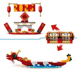 LEGO 40678 Le calendrier des fetes - Idée cadeau et jouet 2-en-1 pour le Nouv...
