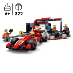 LEGO City 60443 Arret au stand de F1 avec voiture Ferrari - Jouet pour garçon...