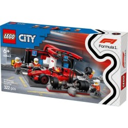 LEGO City 60443 Arret au stand de F1 avec voiture Ferrari - Jouet pour garçon...
