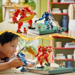 LEGO 71808 NINJAGO Le Robot Élémentaire du Feu de Kai, Jouet Ninja avec Figur...