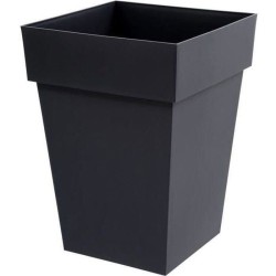 Pot de fleurs mi-haut Carré 40 cm - EDA - Toscane - 51 L - 39 x 39 x H. 53 cm...