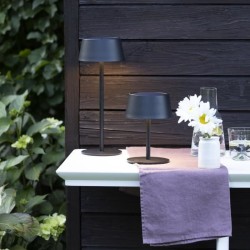 Lampe de table d'extérieur - BRILLIANT - PICCO - LED et solaire - Métal et pl...