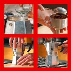 Cafetiere Italienne BIALETTI  - Moka Express - Aluminium - 4 Tasses
