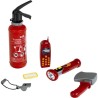 Mallette de pompier transparente avec 6 accessoires dont 1 lampe torche avec ...