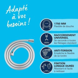 Flexible de douche - support de douchette - pommeau de douche Grohe - 27506001