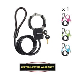 Antivol a Clé avec Menotte - Master Lock 8275EURDPRO - 1m - Idéal pour trotti...