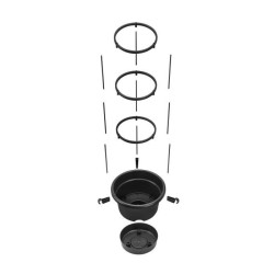 ELHO Pot a tomate Green Basics - Ø 33 x 25 cm - Noir vif