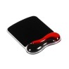 Kensington, Tapis de souris avec repose-poignet, Duo gel, Noir et