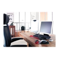 Kensington, Tapis de souris avec repose-poignet, Duo gel, Noir et