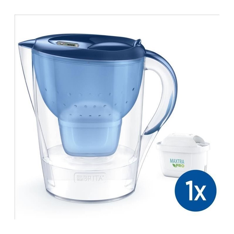 Carafe filtrante BRITA - Marella Bleu XL - Capacité 3,5L dont 2,5L d'eau filt...