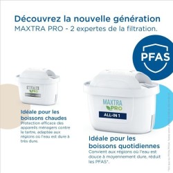 Carafe filtrante BRITA - Marella Bleu XL - Capacité 3,5L dont 2,5L d'eau filt...
