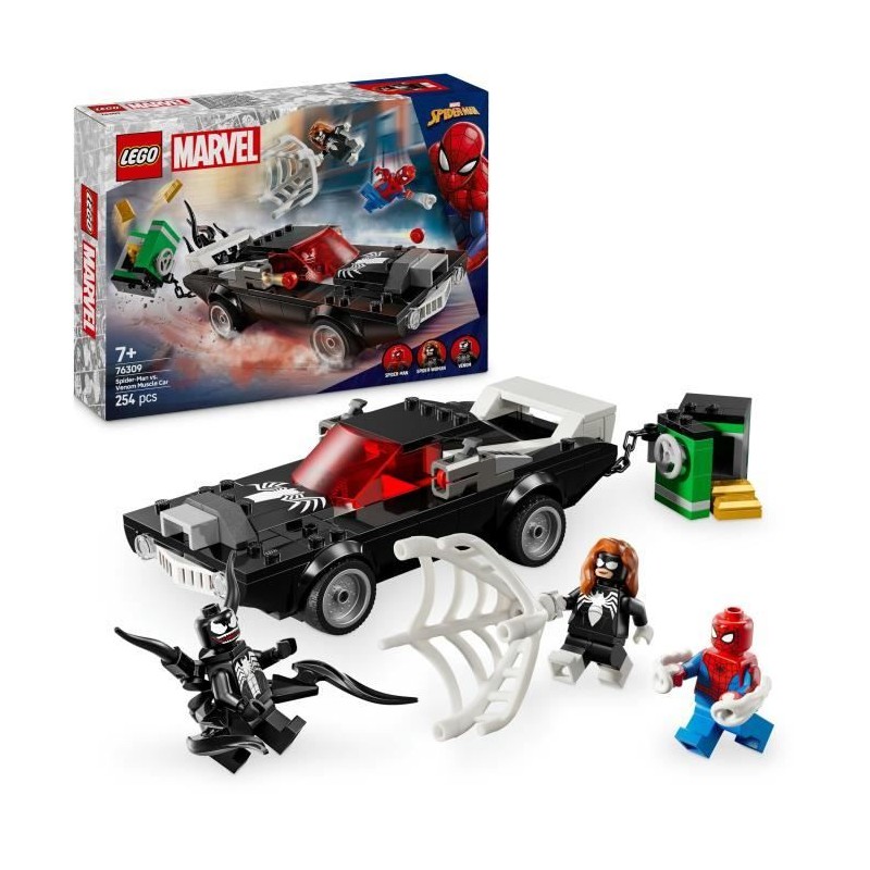 LEGO Marvel 76309 Spider-Man contre le bolide de Venom - Jouet de constructio...