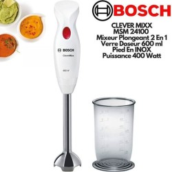 Mixeur plongeant CleverMixx MSM24100 - BOSCH - 400W - Pied détachable inox - ...