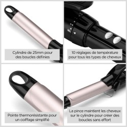 Boucleur - BaByliss - C325E Curling Tong - 25 mm - Pour des Boucles Rapides e...