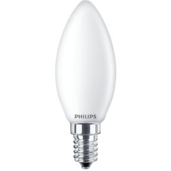 PHILIPS LED Classic 40W Flamme E14 Blanc Chaud Dépolie Non Dimmable