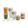 BÉABA - Lot 12 Portions Conservation et 2 Cuilleres Silicone - Pack 1er Repas...