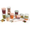 BÉABA - Lot 12 Portions Conservation et 2 Cuilleres Silicone - Pack 1er Repas...