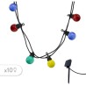 Guirlande lumineuse solaire - LUMISKY - PARTY GUINGUETTE SOLAR - 5.70 m - 8 m...