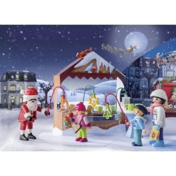 PLAYMOBIL 71472 Calendrier de l'Avent Marché de Noël, 24 surprises, 84  piece...