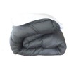 ABEIL Couette chaude Bicolore - 200 x 200 cm - Blanc et gris