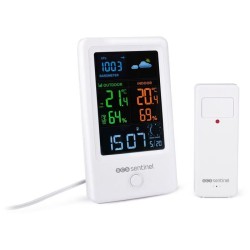 Station météo avec sonde extérieure sans fil - SCS SENTINEL - HCN0076 MeteoCo...