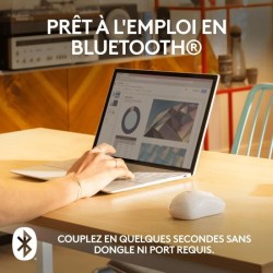 Souris - Sans fil - Logitech - M240 Silent - Blanc