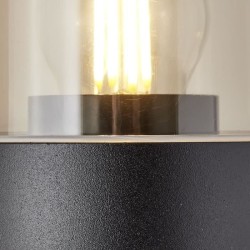 Applique extérieure SERGIORO - BRILLIANT - Aluminium/Plastique - Noir depoli ...